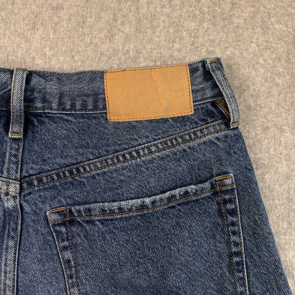 Pacsun Shorts Womens 26 Blue Cut-Off Denim High Rise Relaxed Distressed Casual - Picture 6 of 12